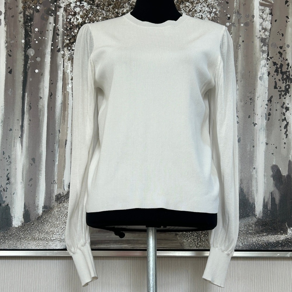 Contemporaine Par Simons Womens Cotton Blend Mock Neck Long Sleeve‎ Top - M - Picture 5 of 10